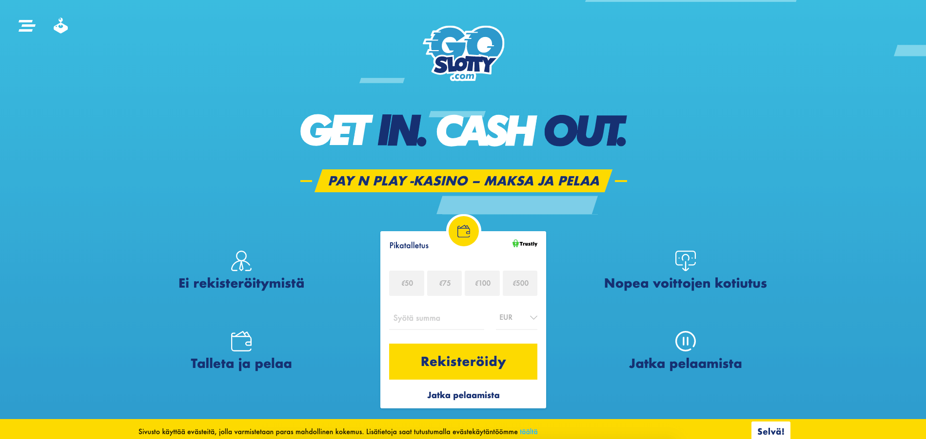 GoSlotty arvostelu - €300 ensitalletusbonus - Kokemuksia 2022
